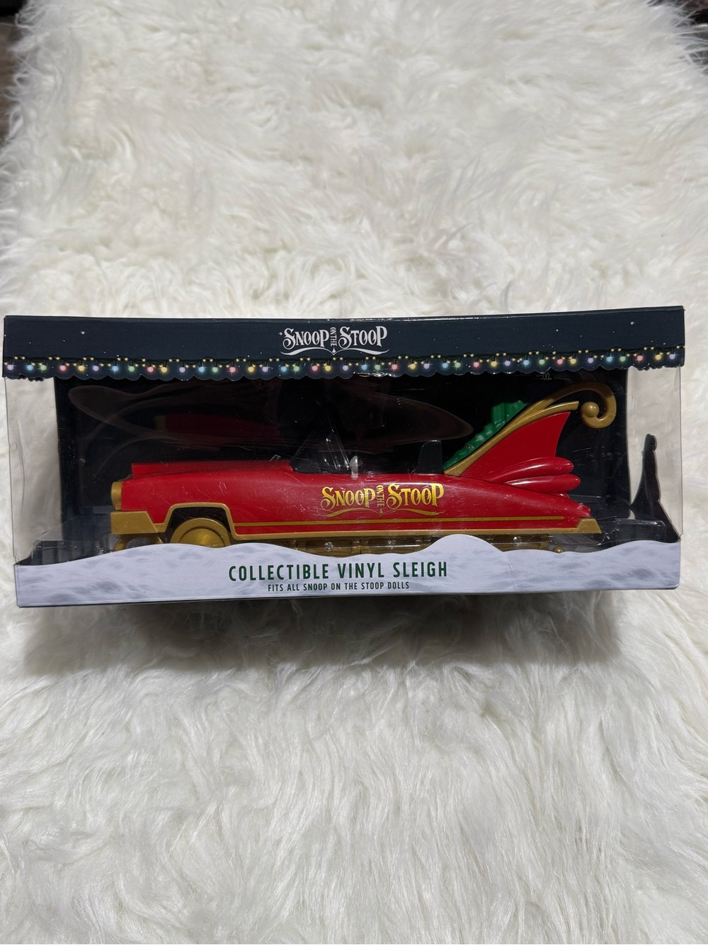 Snoop On The Stoop Elf Accessory, Collectible Vinyl Sleigh, New